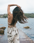 Nacida halter top Juanita print cream