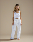 Celine Cargo Pants White