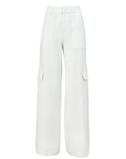 Celine white cargo pants minimalist ghost shot Australian designer boutique clean aesthetic