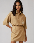 Nacida Edit - Camisa Set - Tan