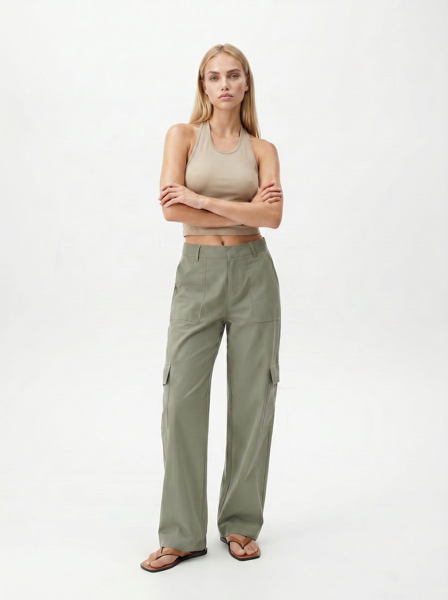 Celine Cargo Pants Matcha – Juan & Me Boutique