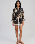 Nacida shirt Juanita print black