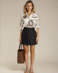 Nacida shirt Juanita print cream