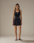 Tia Logo Tank Black
