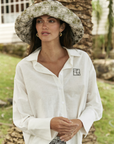 Nueva Vida bucket hat brown resort styling Australian boutique White Lotus inspired accessories