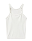 Rosa Ribbed tank White