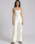 Rosa Ribbed Cami White