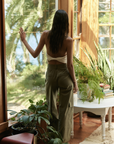 celine-cargo-pants-matcha-green-back-view-designer-boutique-australia