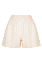 pastel designs inka linen shorts cream