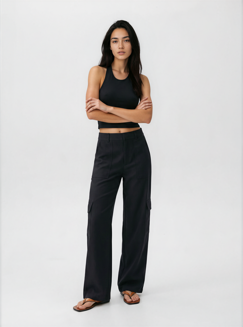 Celine Cargo Pants Black