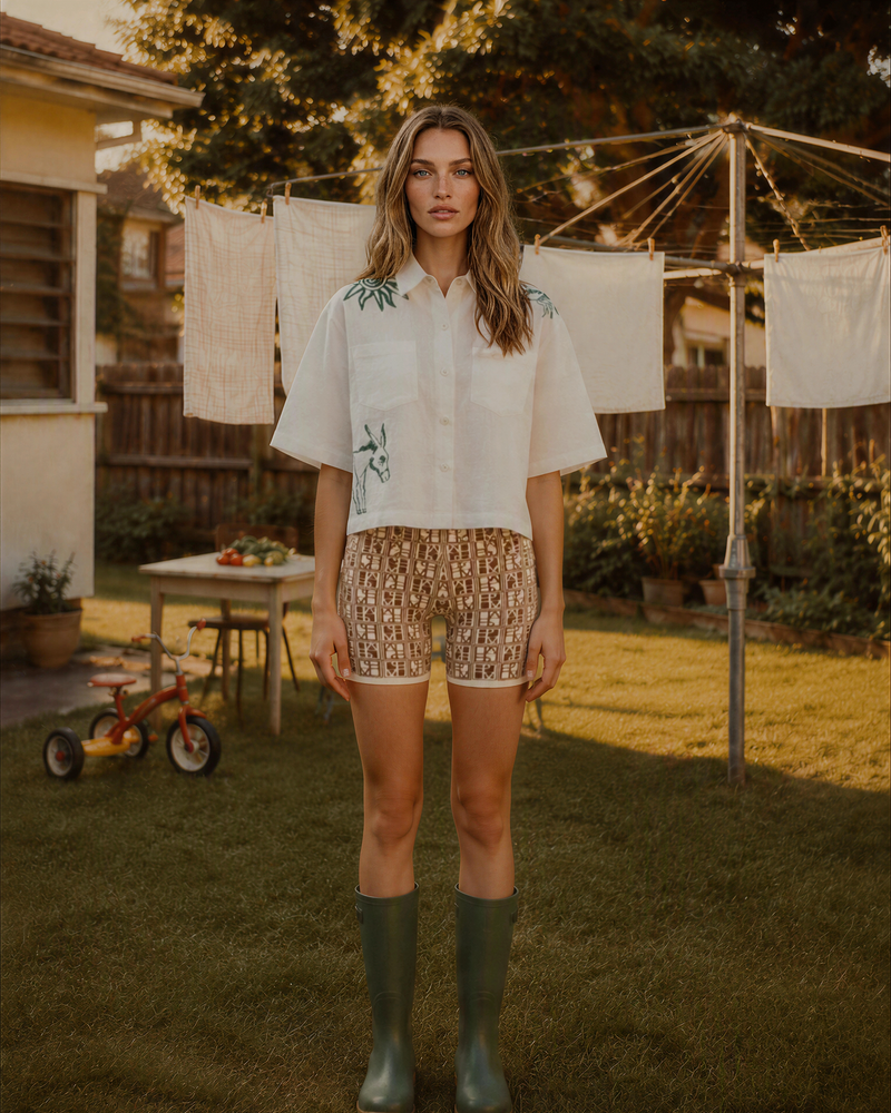 Iconic Yardage Shorts  Cacao