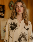 Nacida shirt Juanita print cream