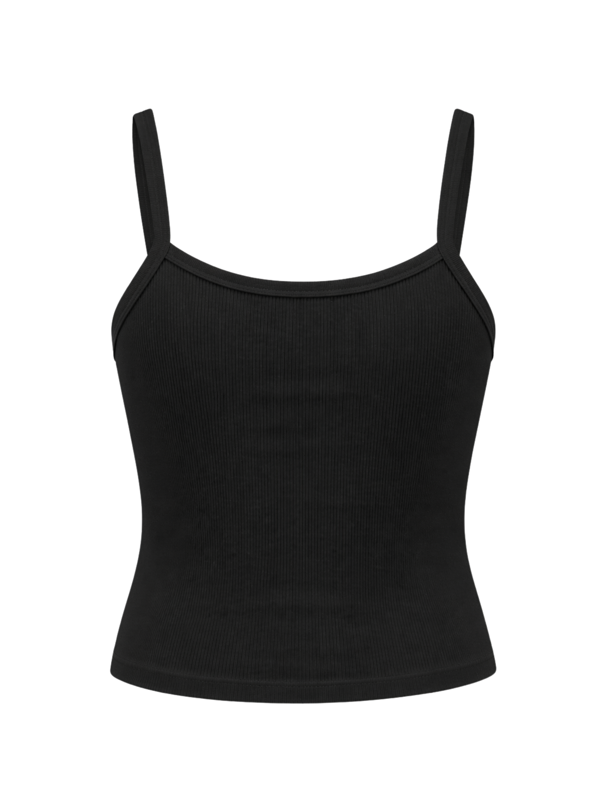 Rosa Ribbed Cami Black