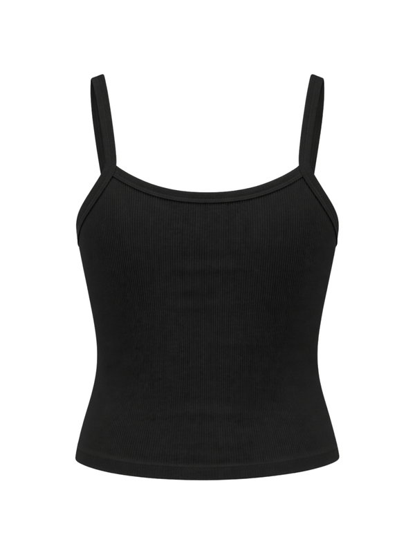 Rosa Ribbed Cami Black