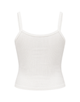 Rosa Ribbed Cami White