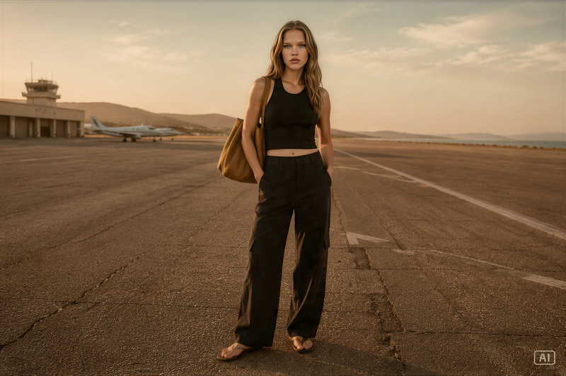 Celine Cargo Pants Black