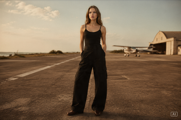 Rosa Ribbed Cami Black