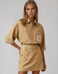 Nacida Edit  - Camisa Set - Tan