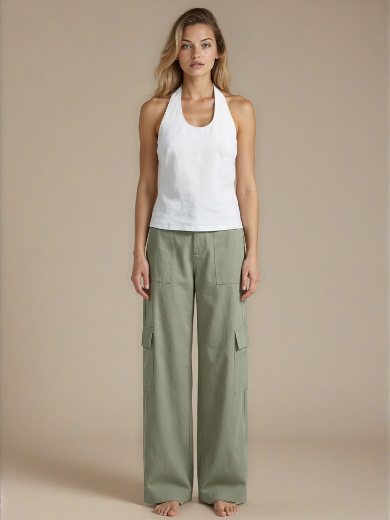 Nacida Halter Top White