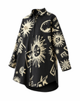 Nacida shirt Juanita print black