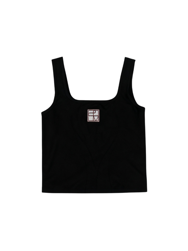 Tia Logo Tank Black