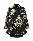 Nacida shirt Juanita print black