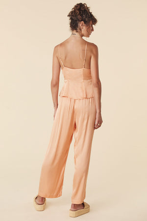 spell boudoir pant coral gold