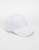 c&m denver cap white with fluro pink