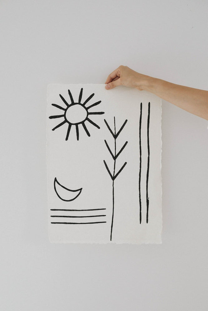 orion handmade paper print